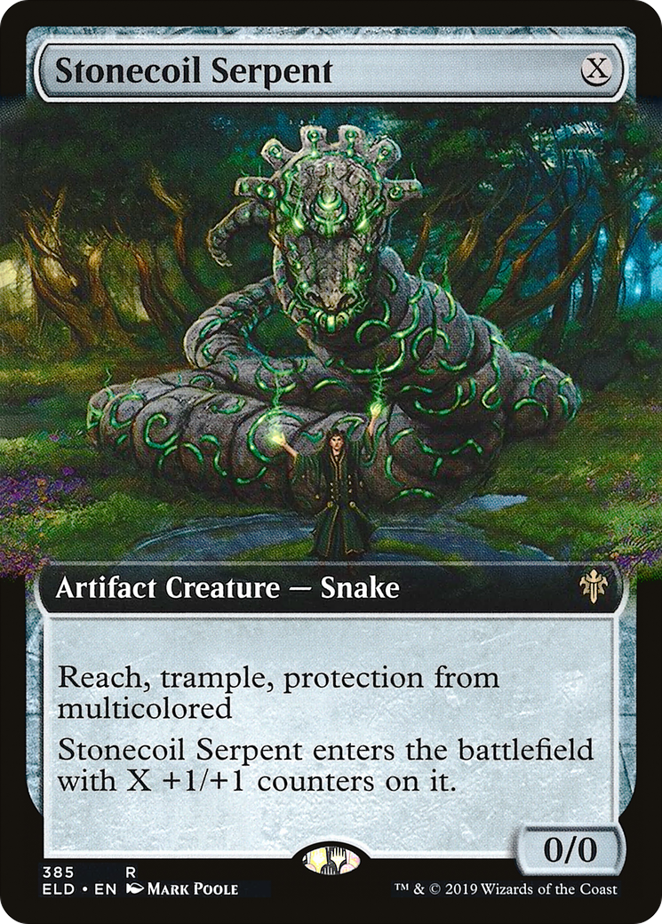 Stonecoil Serpent (Extended Art) [Throne of Eldraine] Foil