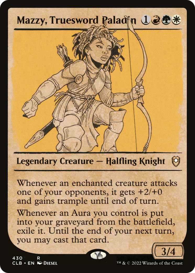 Mazzy, Truesword Paladin (Showcase) [Commander Legends: Battle for Baldur's Gate] Foil