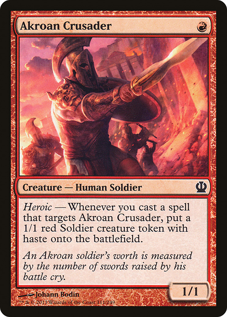 Akroan Crusader [Theros] Foil
