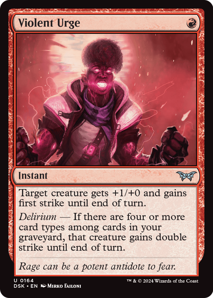 Violent Urge [Duskmourn: House of Horror] Foil
