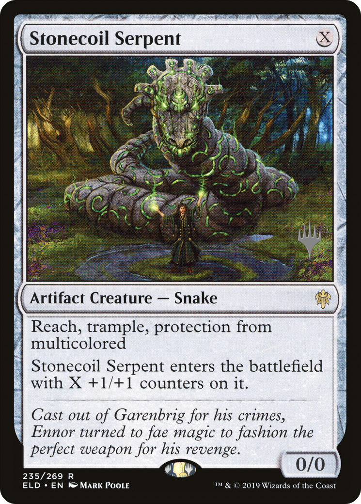 Stonecoil Serpent (Promo Pack) [Throne of Eldraine Promos] Foil