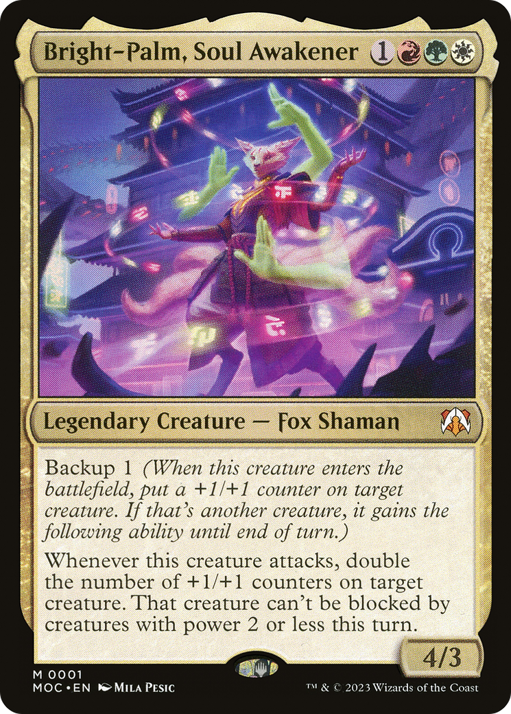 Bright-Palm, Soul Awakener [March of the Machine Commander] Foil