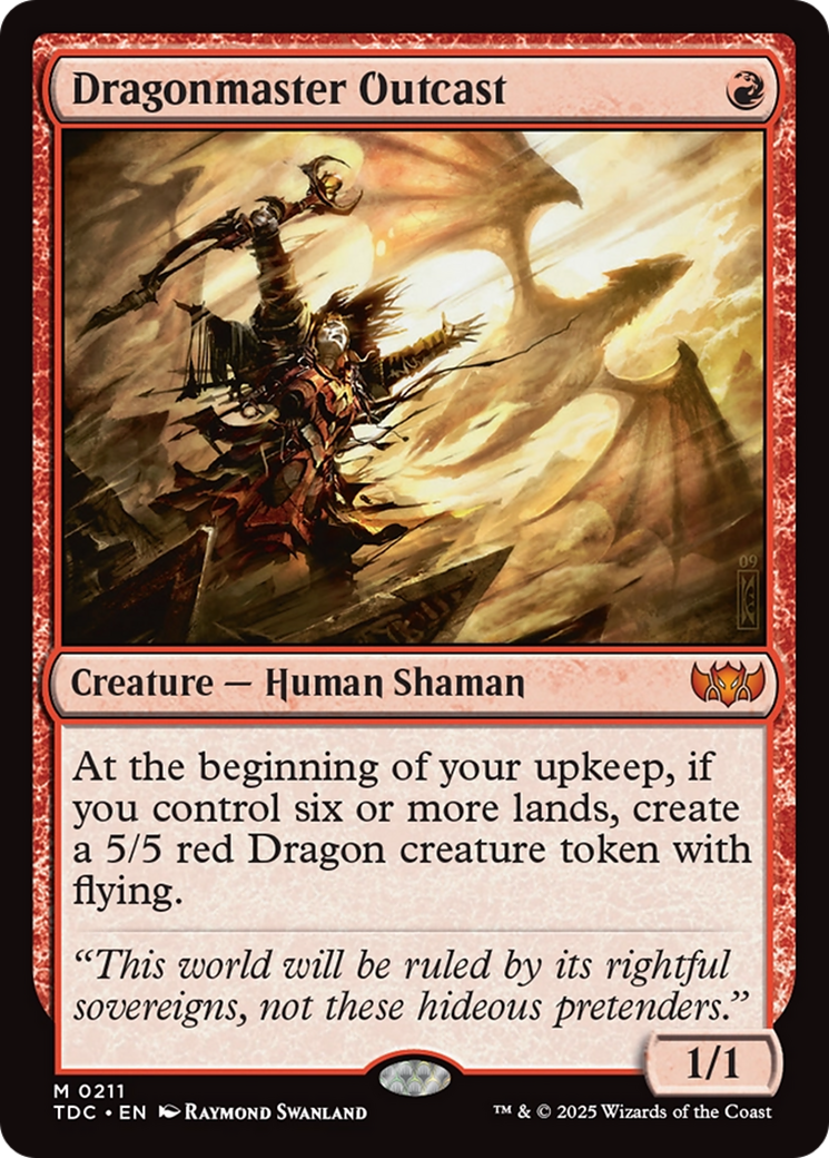Dragonmaster Outcast (211) [Commander: Tarkir: Dragonstorm]