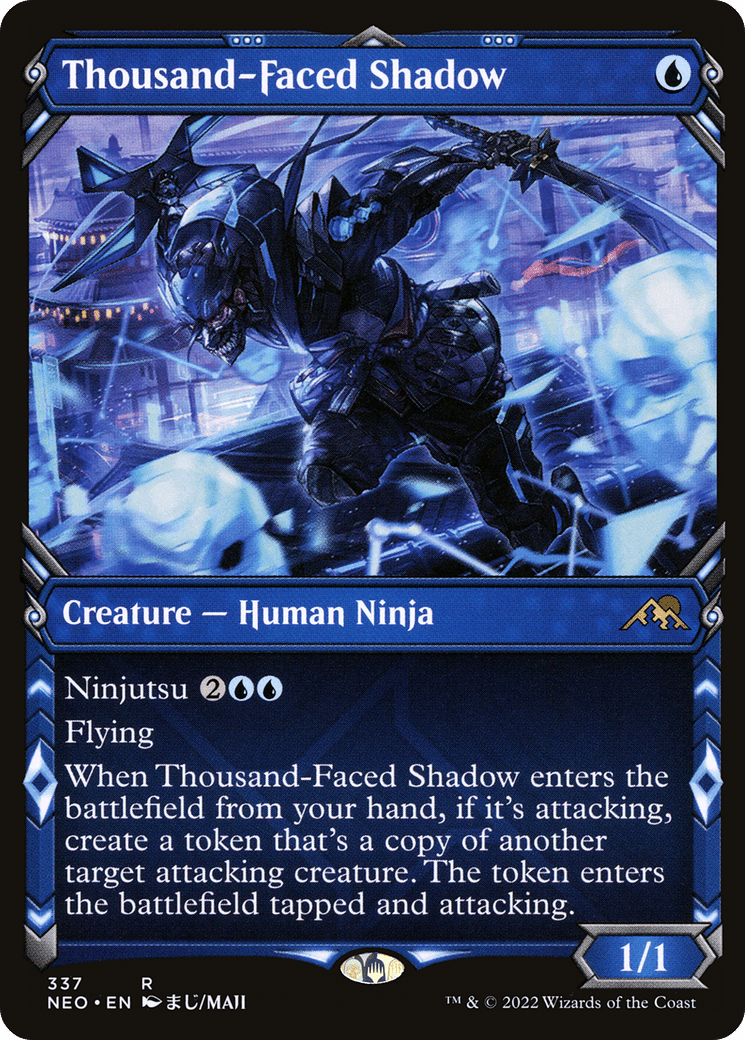 Thousand-Faced Shadow (Showcase Ninja) [Kamigawa: Neon Dynasty] Foil