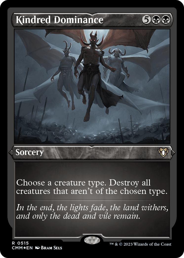 Kindred Dominance (CMM-515) - Commander Masters Etched Foil