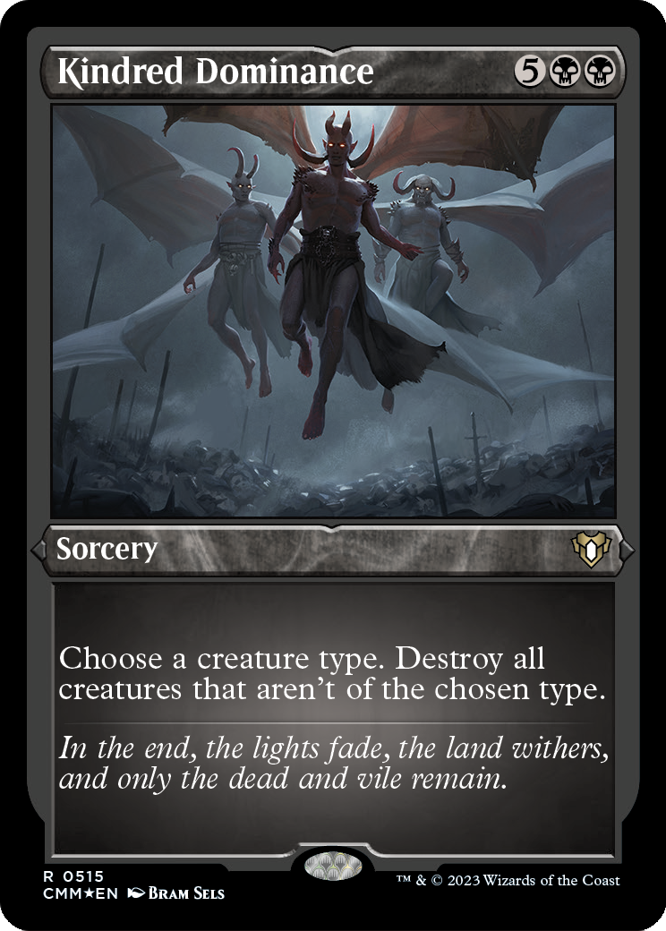 Kindred Dominance (CMM-515) - Commander Masters Etched Foil