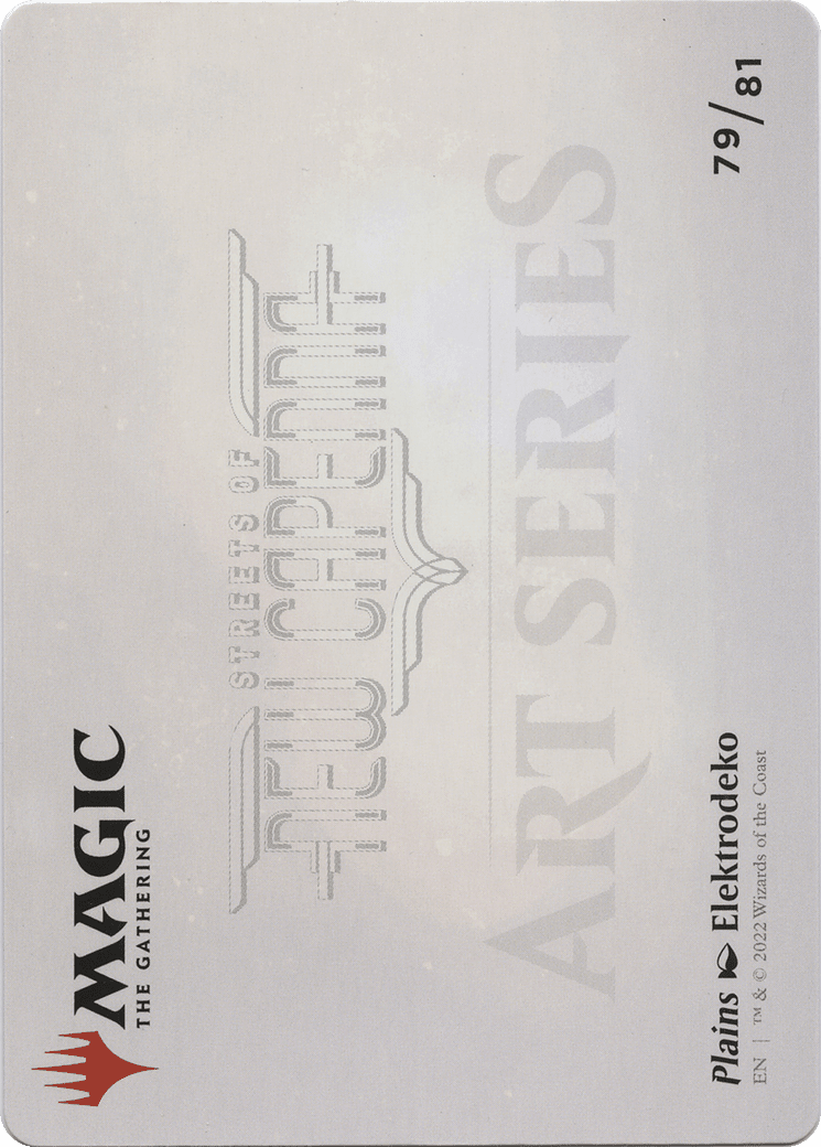 Plains // Plains (ASNC-079) - New Capenna Art Series (Borderless) Foil