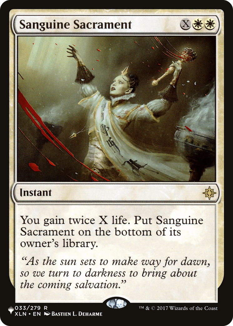 Sanguine Sacrament |  (XLN-33) [The List]