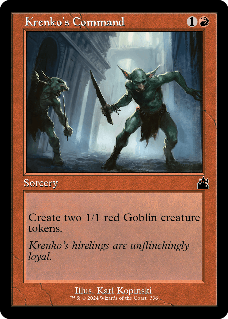 Krenko's Command (Retro Frame) [Ravnica Remastered] Foil