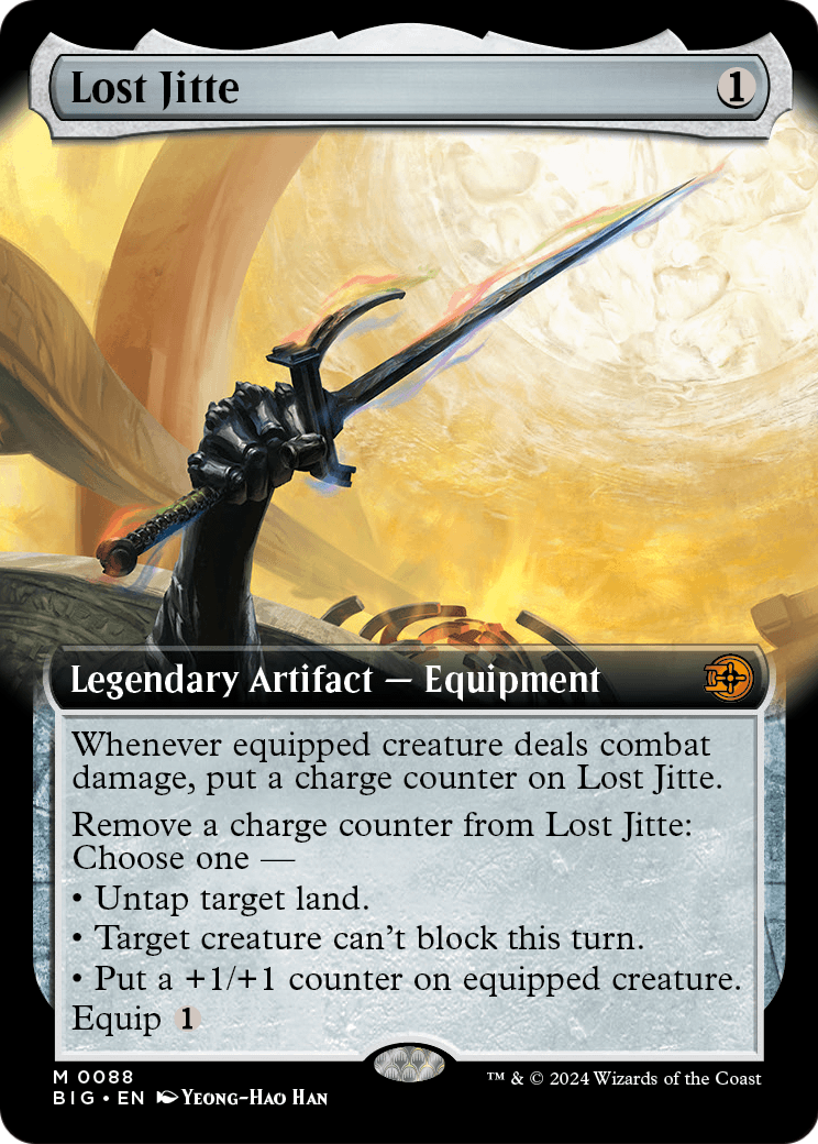 Lost Jitte (Extended Art) [Outlaws of Thunder Junction: The Big Score] Foil