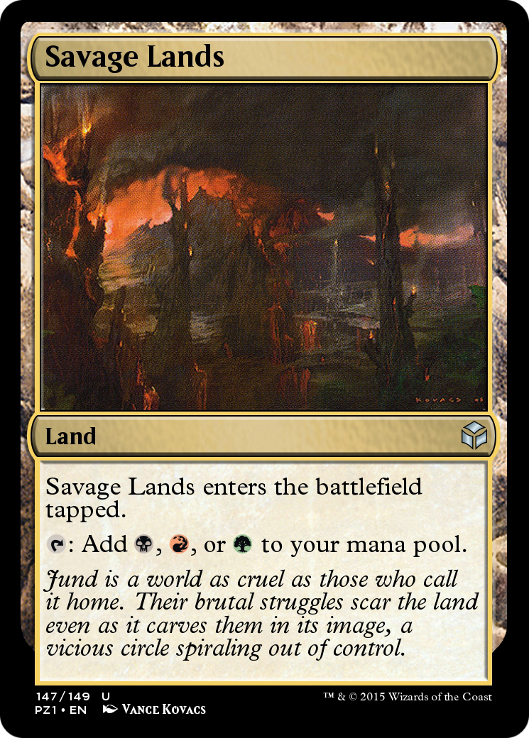 Savage Lands (PZ1-147) - Legendary Cube Prize Pack Foil
