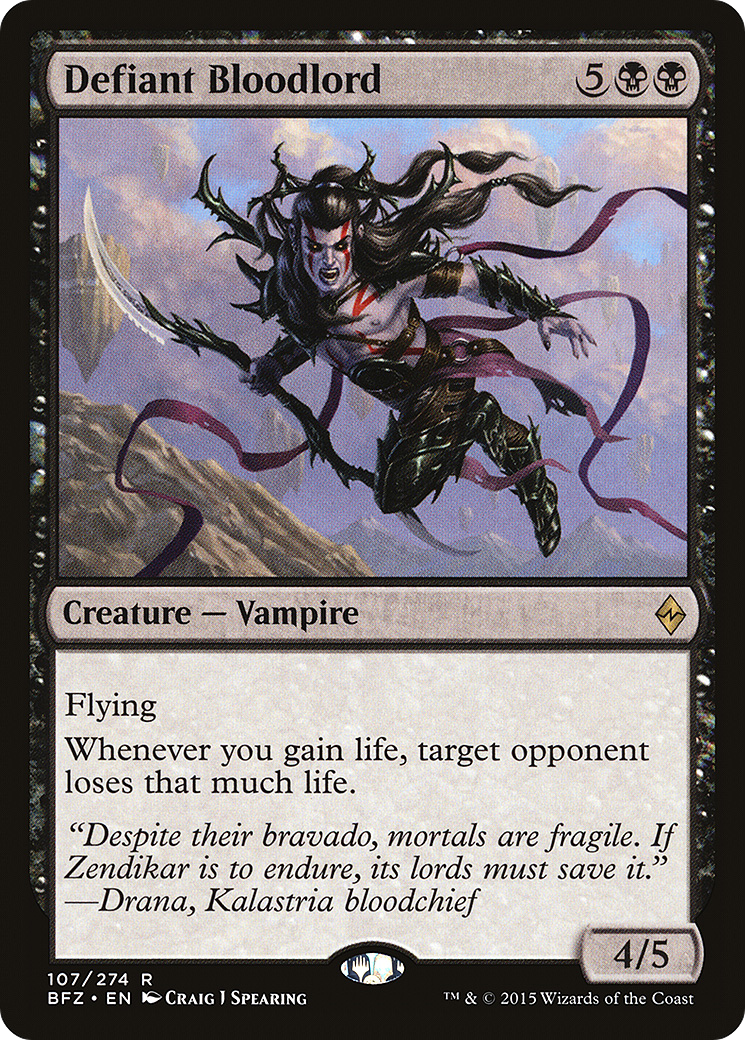 Defiant Bloodlord [Battle for Zendikar] Foil