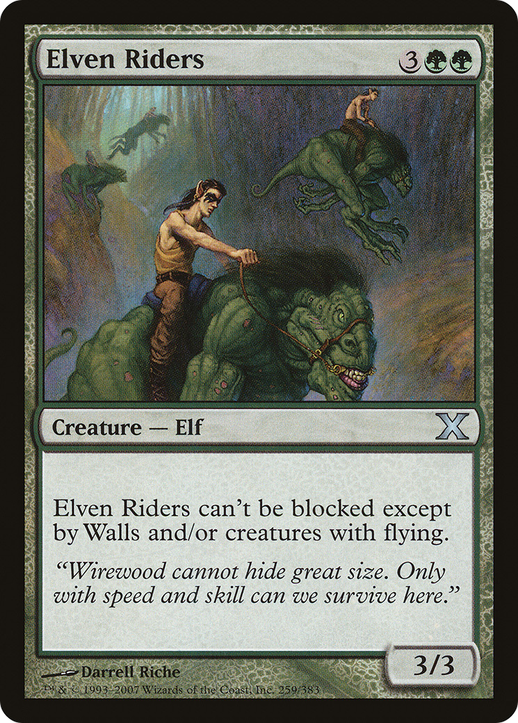Elven Riders [Tenth Edition] Foil