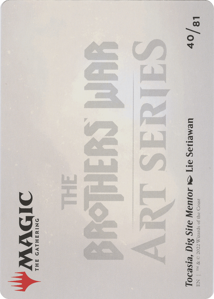 Tocasia, Dig Site Mentor // Tocasia, Dig Site Mentor (ABRO-040) - The Brothers' War Art Series (Borderless) Foil