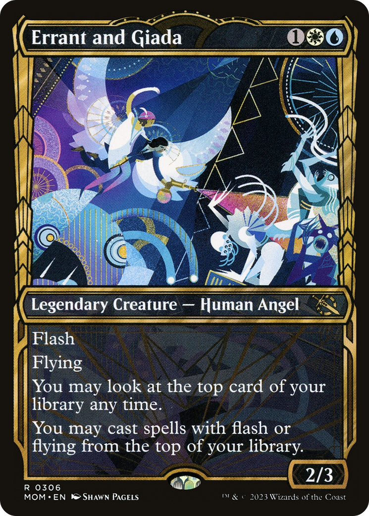 Errant and Giada (Showcase Planar Booster Fun) [March of the Machine] Foil