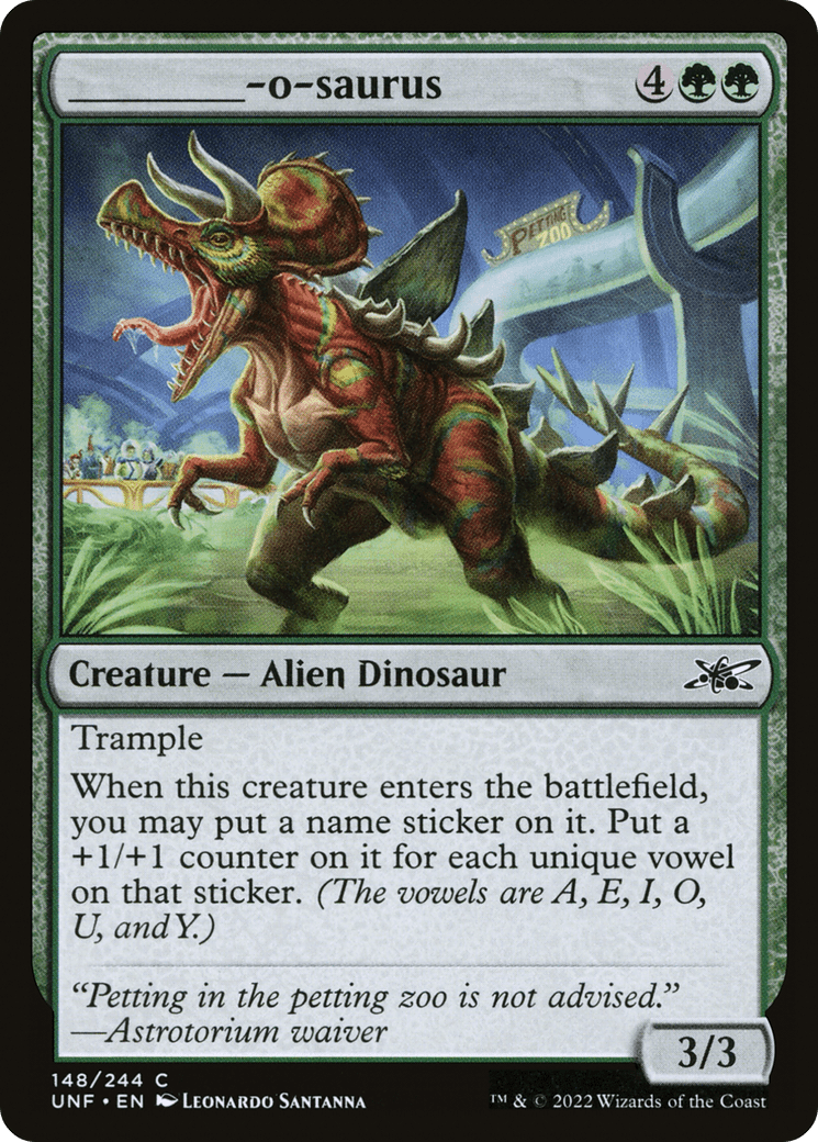 _____-o-saurus [Unfinity] Foil