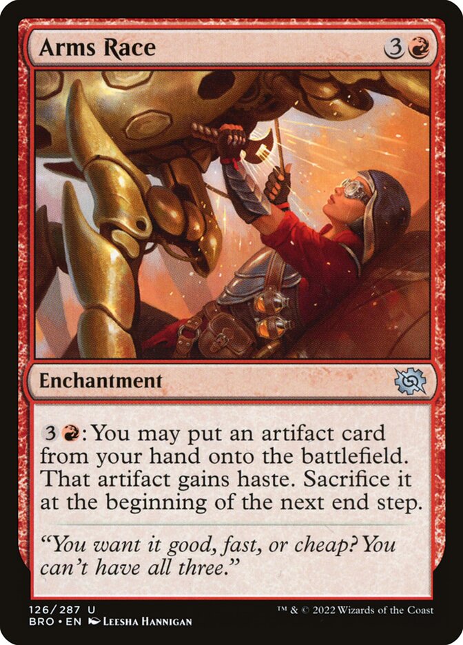 Arms Race 126/287 (The Brothers' War)  - Foil