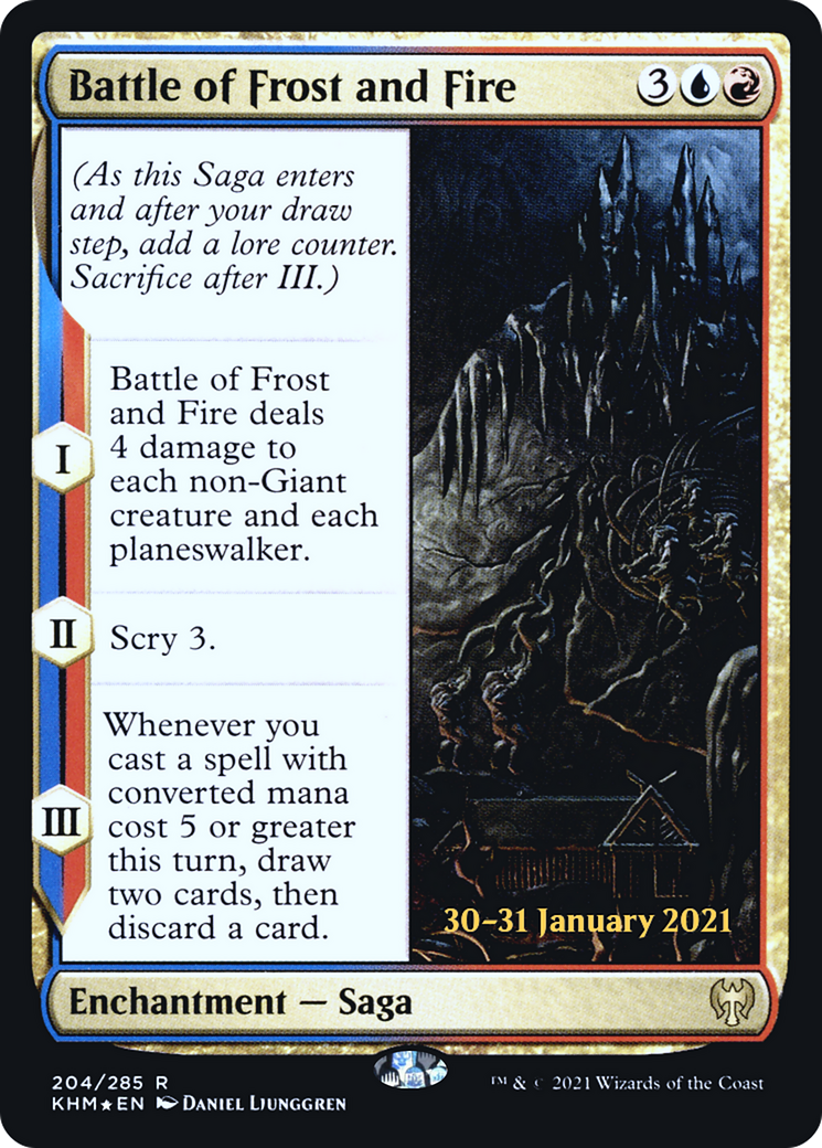 Battle of Frost and Fire (PKHM-204S) - Kaldheim Promos Foil