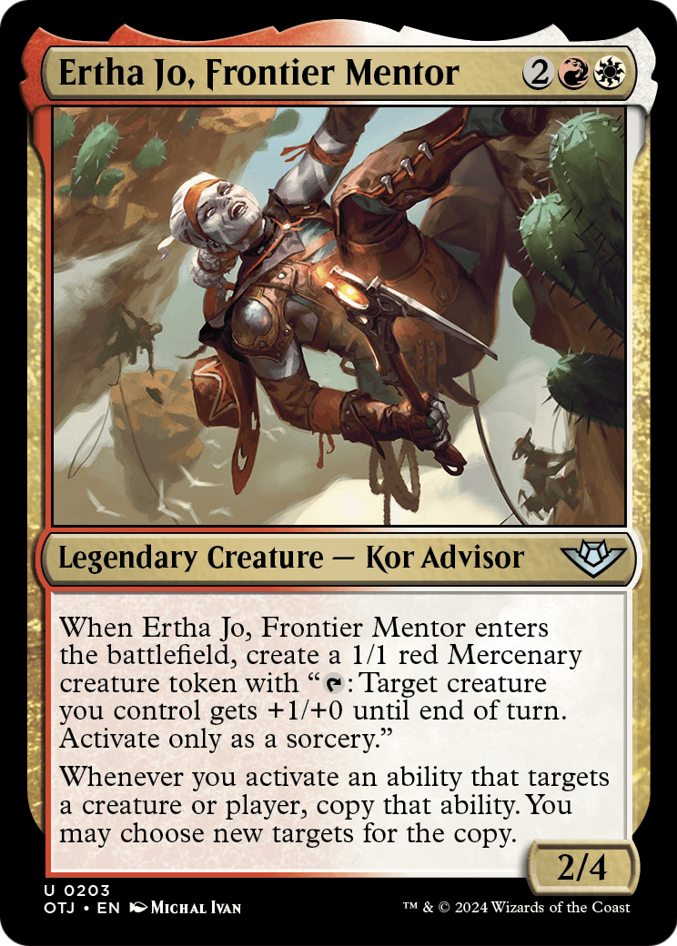 Ertha Jo, Frontier Mentor [Outlaws of Thunder Junction] Foil