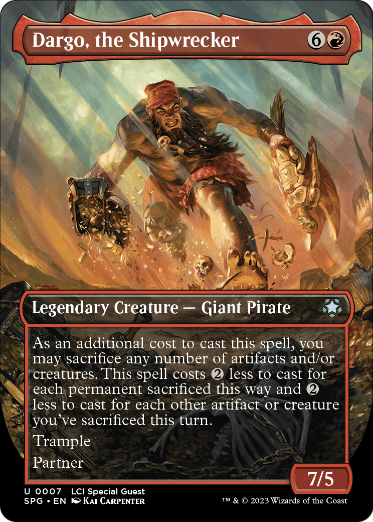 Dargo, the Shipwrecker (Borderless) [The Lost Caverns of Ixalan Special Guests] Foil