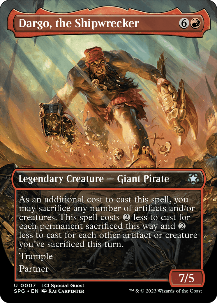 Dargo, the Shipwrecker (Borderless) [The Lost Caverns of Ixalan Special Guests] Foil