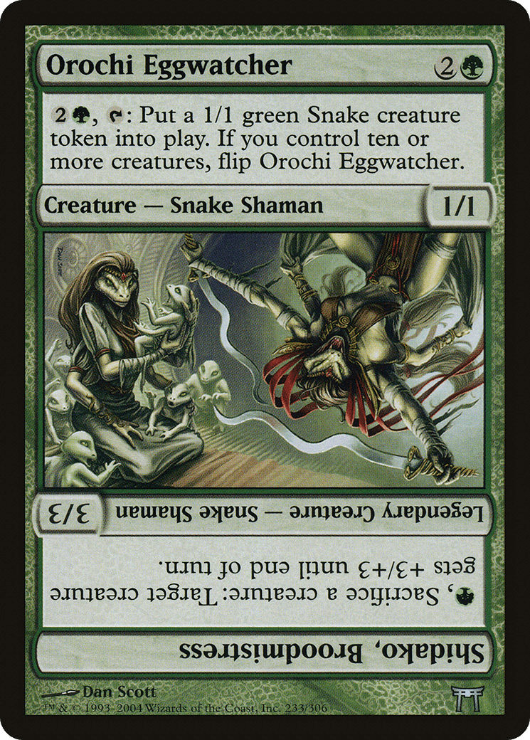 Orochi Eggwatcher // Shidako, Broodmistress [Champions of Kamigawa] Foil