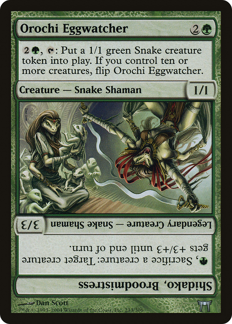Orochi Eggwatcher // Shidako, Broodmistress [Champions of Kamigawa] Foil