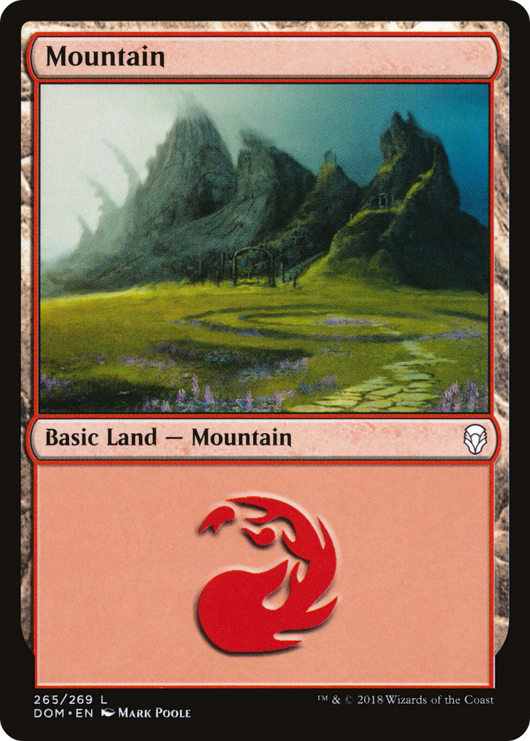 Mountain (265) [Dominaria] Foil