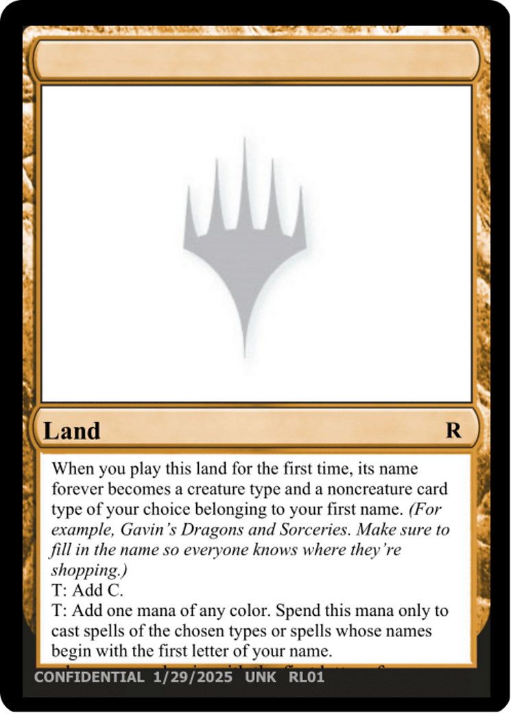 ______ |  () [Un-Known Event Playtest Cards]