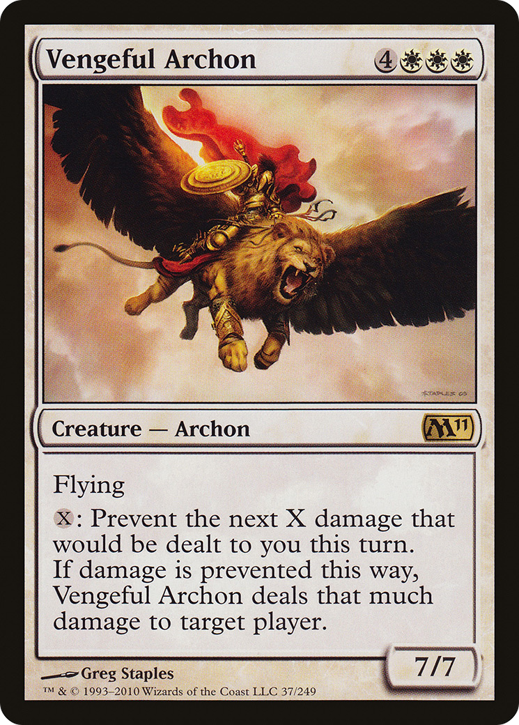 Vengeful Archon [Magic 2011] Foil