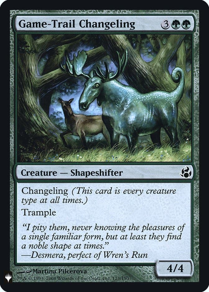 Game-Trail Changeling |  Foil (MOR-123) [The List]