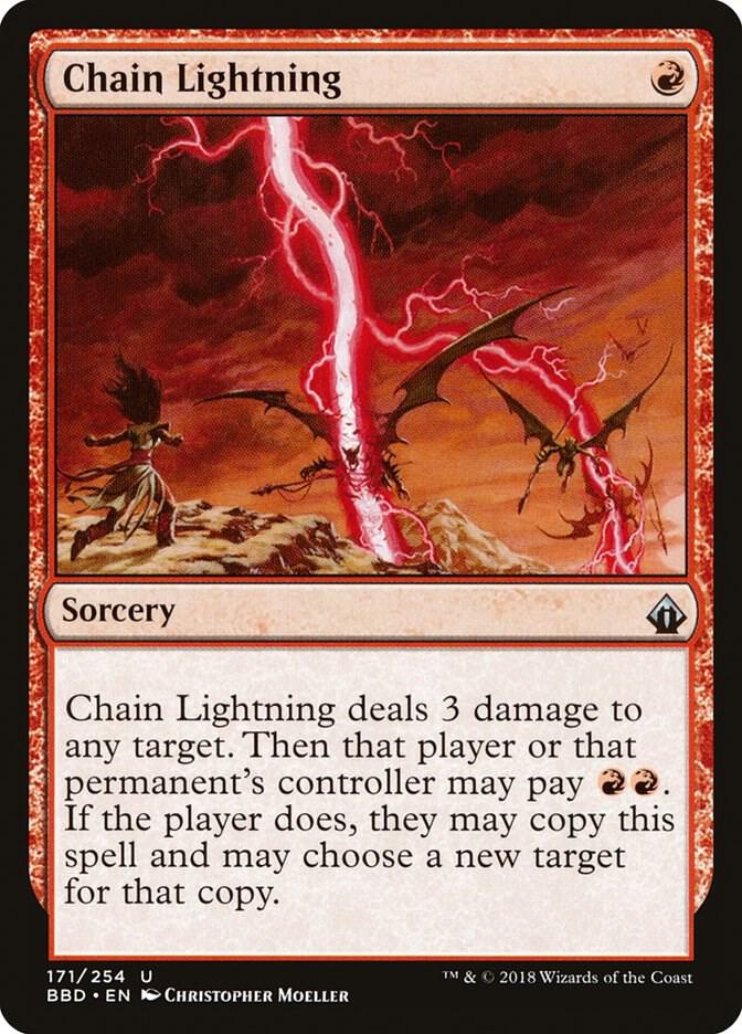 Chain Lightning 171/254 (Battlebond)  - Foil