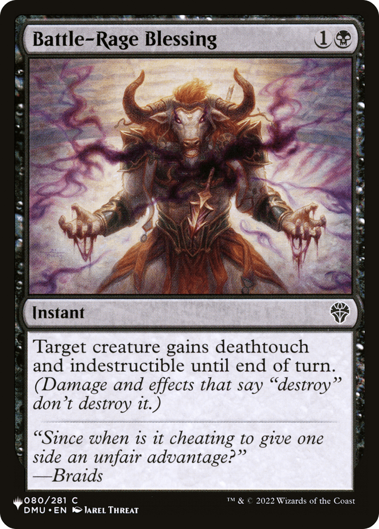 Battle-Rage Blessing |  (DMU-80) [The List]