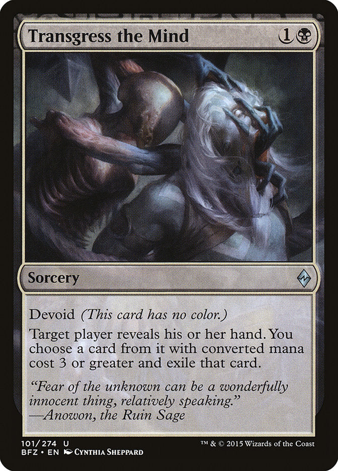 Transgress the Mind 101/274 (Battle for Zendikar) 