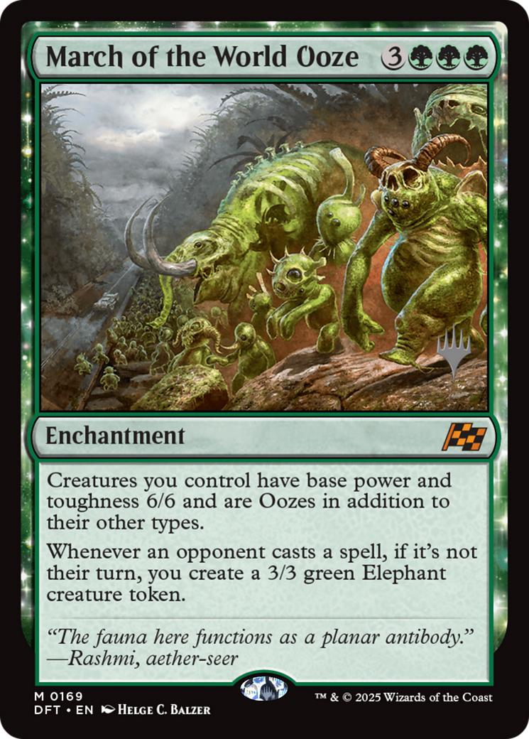 March of the World Ooze (169) [Promo Pack: Aetherdrift]  Foil