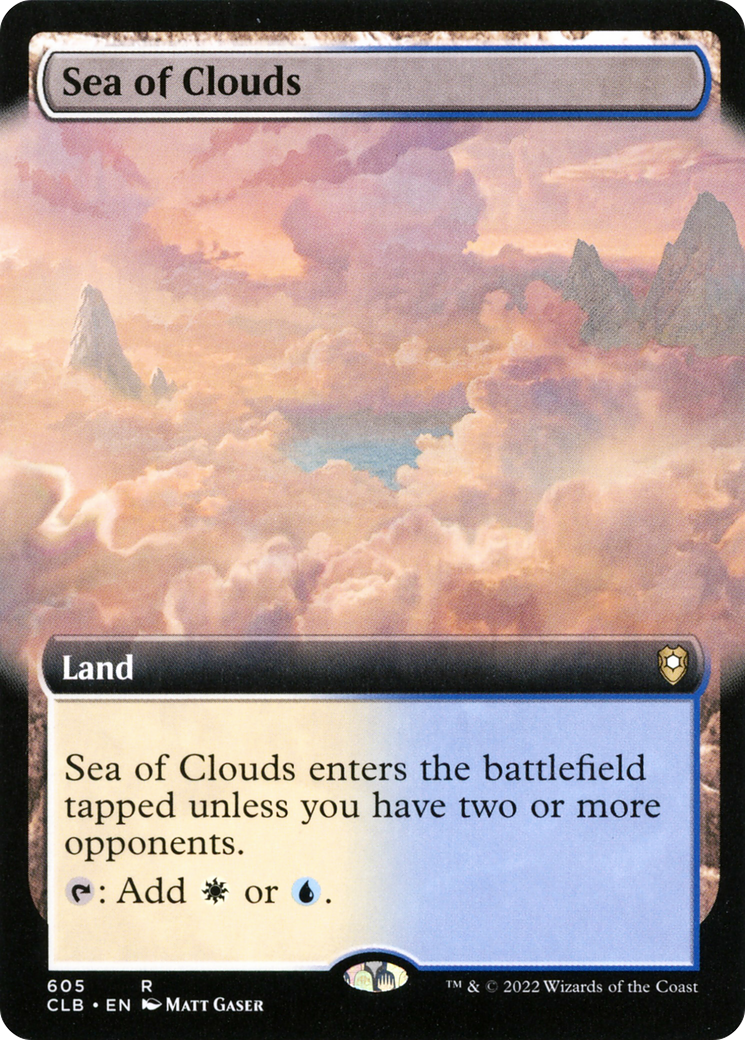 Sea of Clouds (Extended Art) [Commander Legends: Battle for Baldur's Gate] Foil