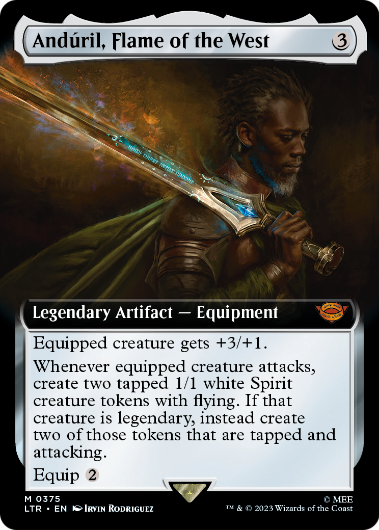 Anduril, Flame of the West (Extended Art) [The Lord of the Rings: Tales of Middle-Earth] Foil
