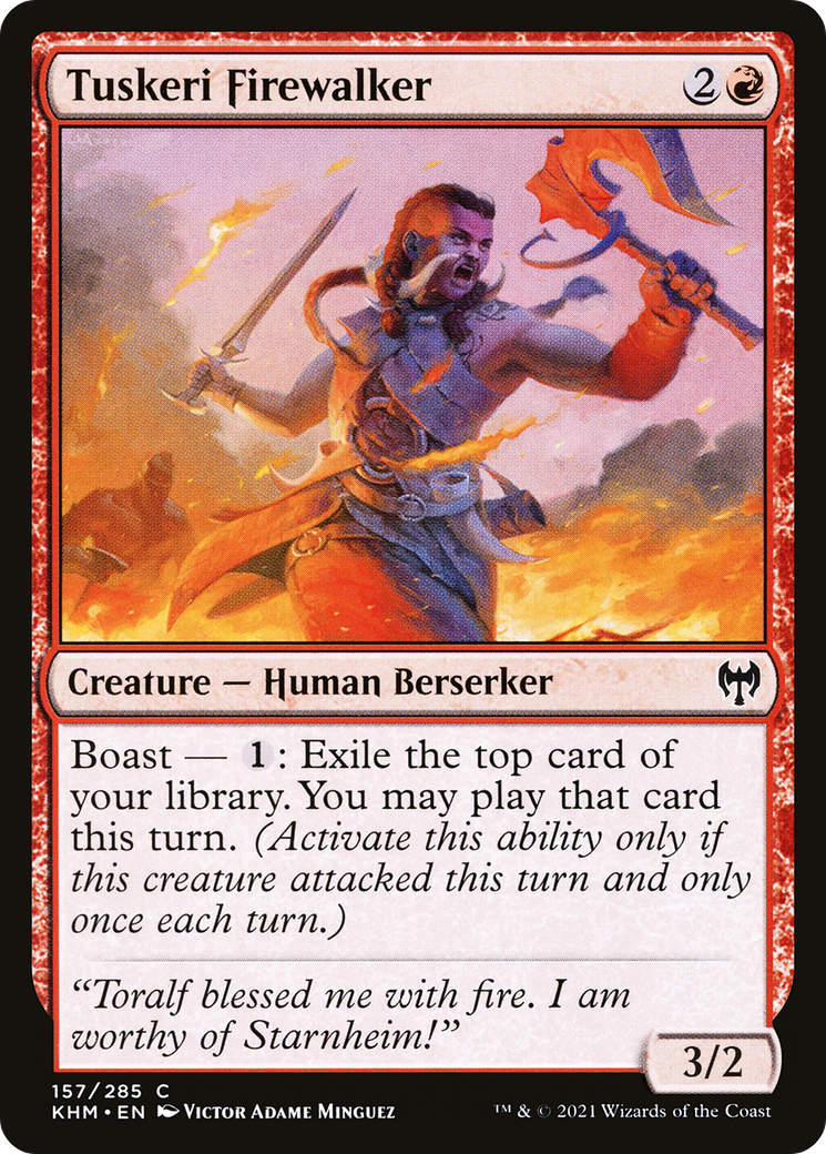 Tuskeri Firewalker [Kaldheim] Foil