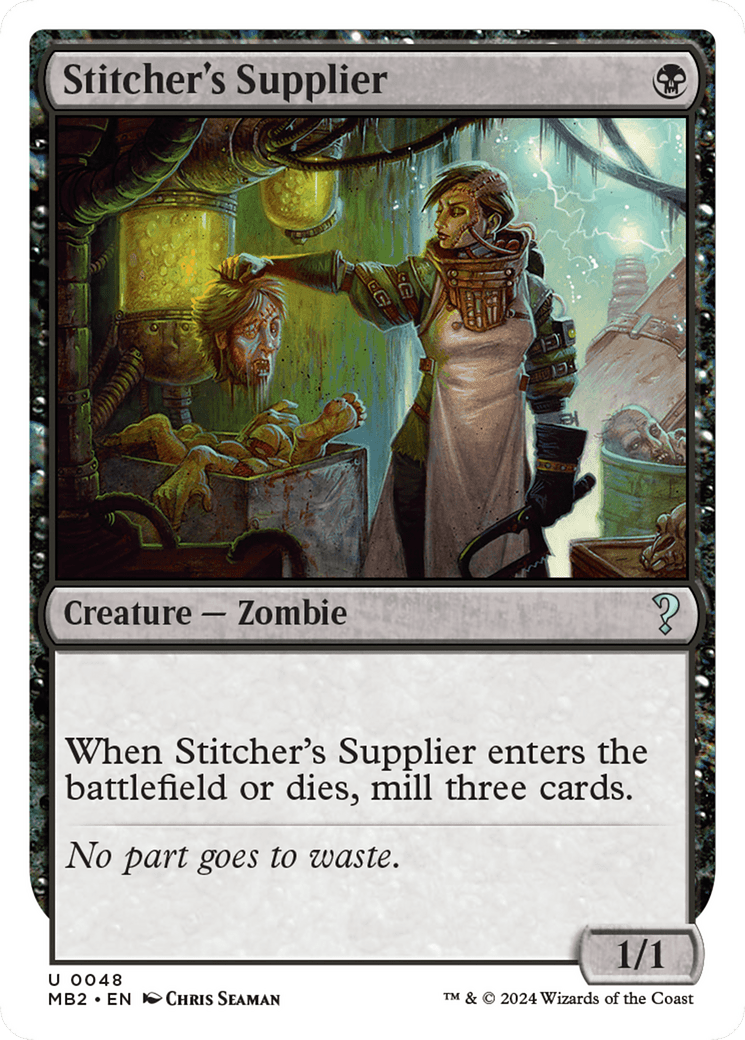 Stitcher's Supplier (White Border) [Mystery Booster 2]