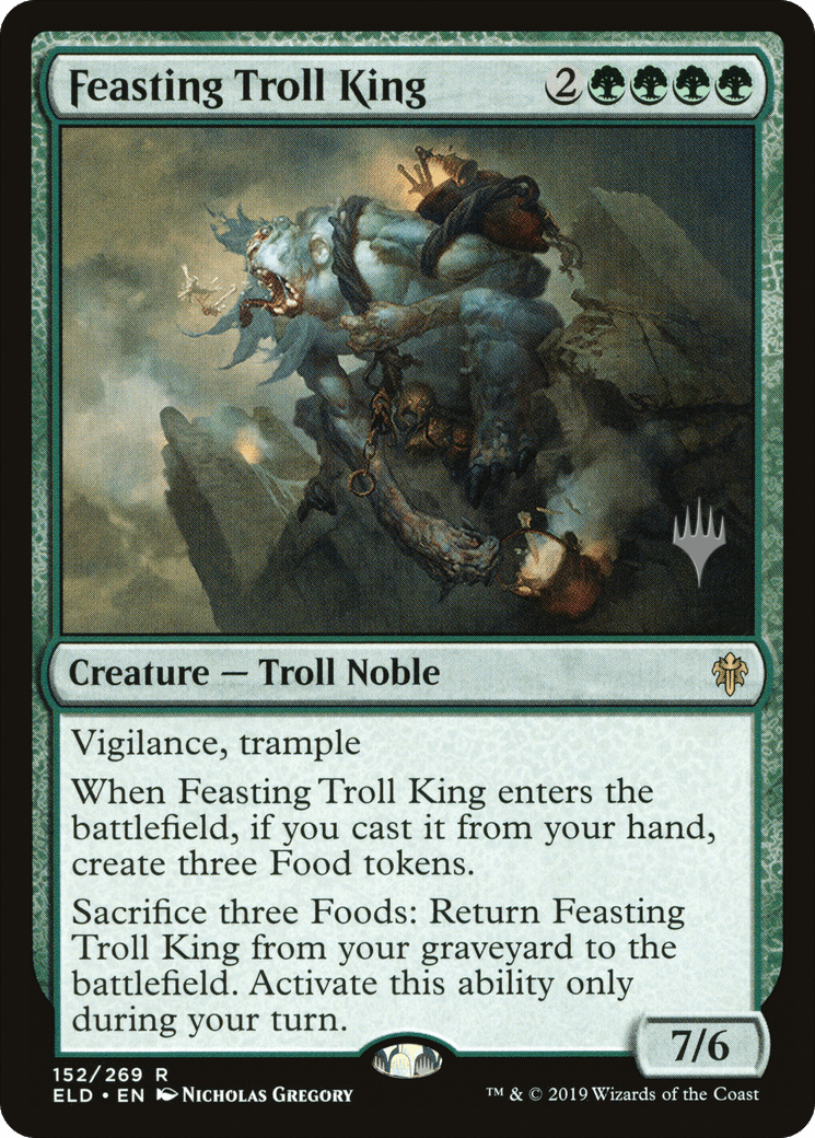 Feasting Troll King (Promo Pack) [Throne of Eldraine Promos] Foil