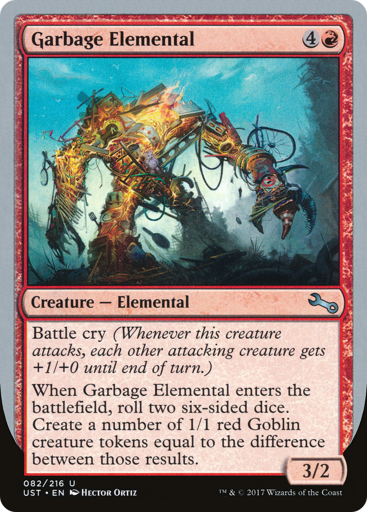 Garbage Elemental (3/2 Creature) [Unstable] Foil