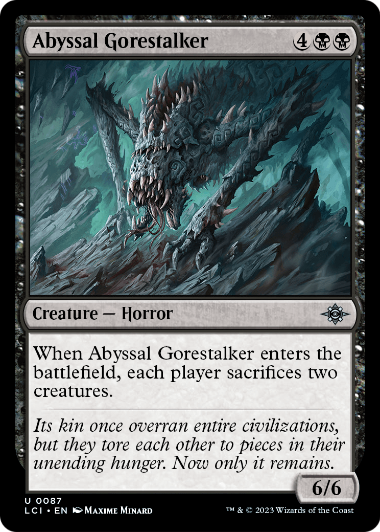 Abyssal Gorestalker [The Lost Caverns of Ixalan] Foil