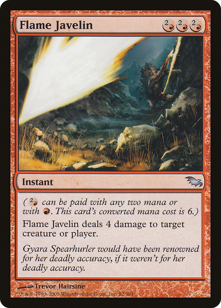 Flame Javelin (SHM-092) - Shadowmoor Foil