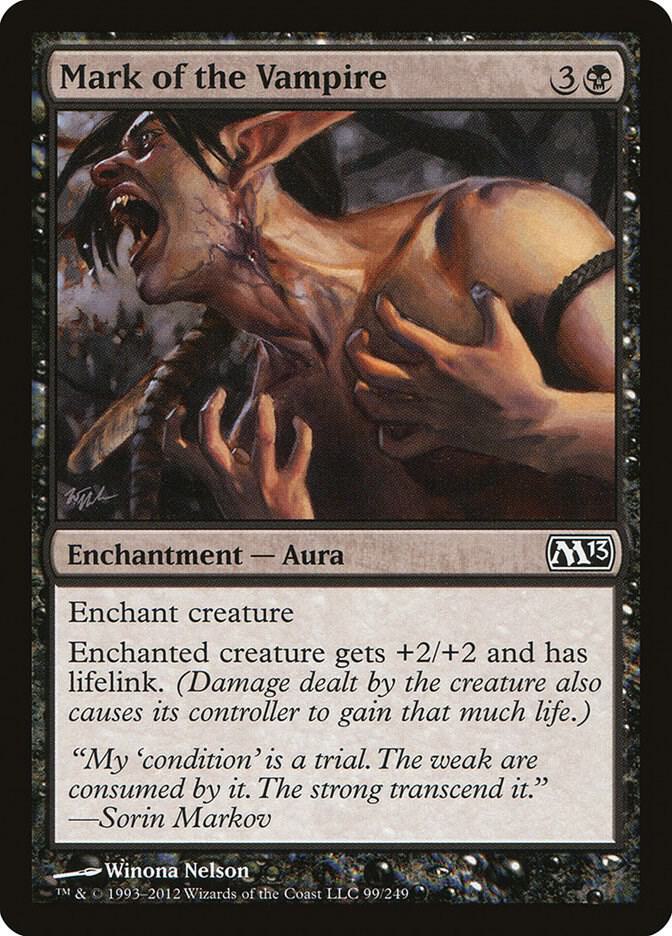 Mark of the Vampire 99/249 (Magic 2013 (M13)) 