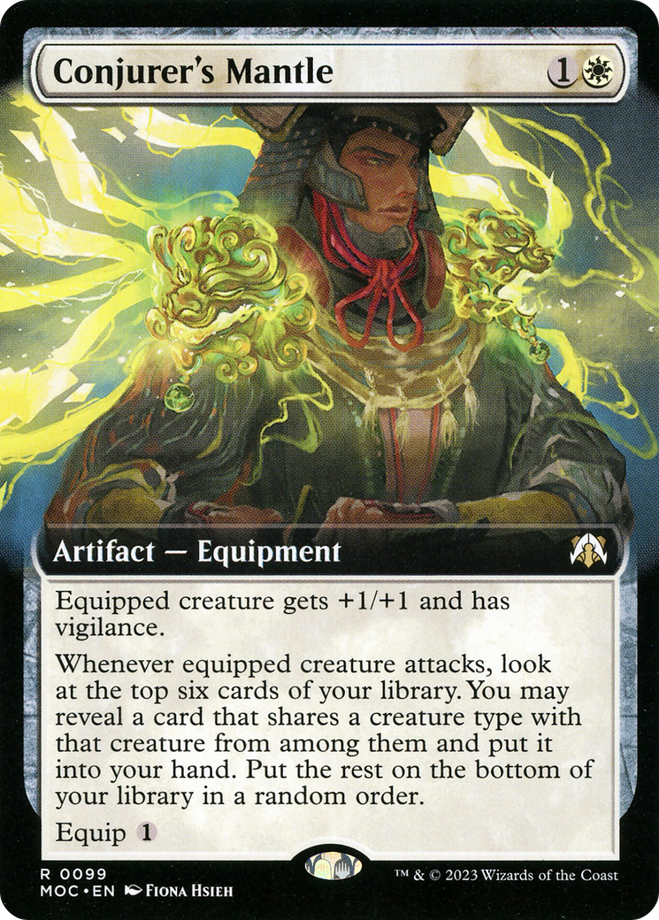 Conjurer's Mantle (099) [March of the Machine Commander] : (Extended Art) Foil