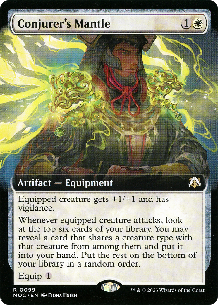 Conjurer's Mantle (099) [March of the Machine Commander] : (Extended Art) Foil