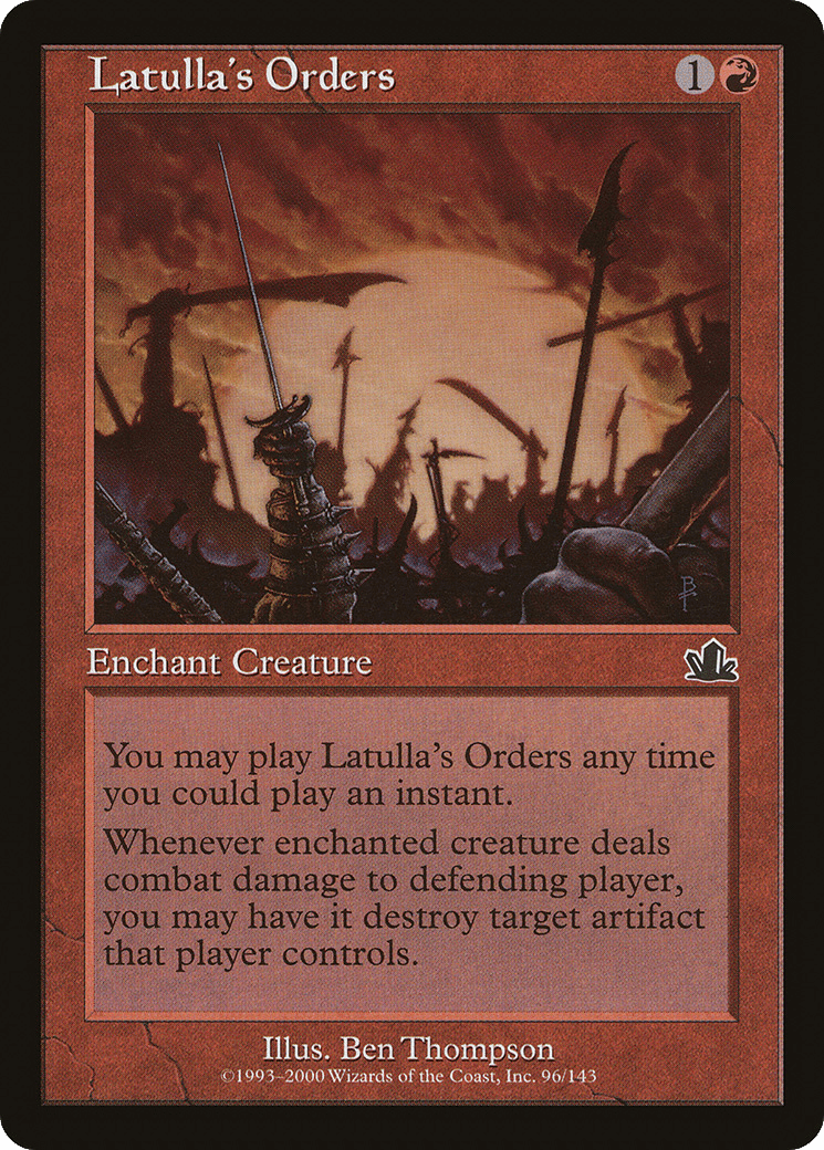 Latulla's Orders [Prophecy] Foil