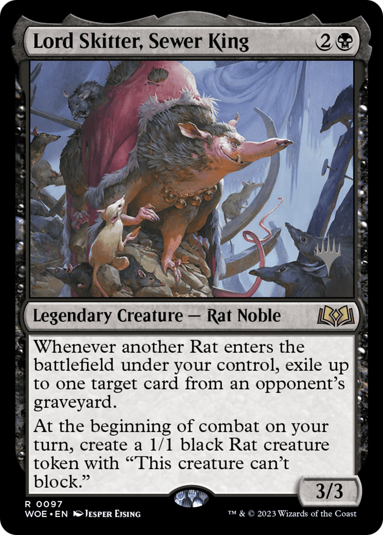 Lord Skitter, Sewer King (Promo Pack) [Wilds of Eldraine Promos] Foil