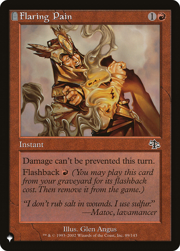 Flaring Pain |  (JUD-89) [The List]