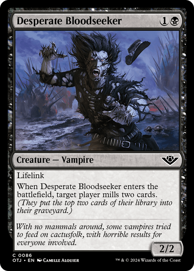 Desperate Bloodseeker [Outlaws of Thunder Junction] Foil